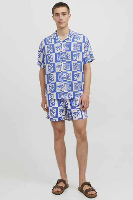 Hemd (korte mouwen) Blauw - ORIGINALS BY JACK & JONES