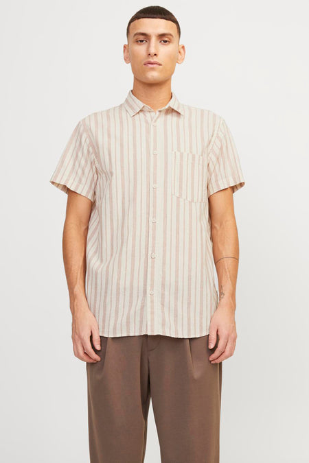 Hemd (korte mouwen) Beige - ORIGINALS BY JACK & JONES