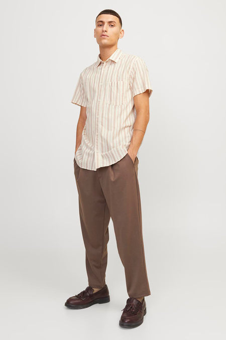 Hemd (korte mouwen) Beige - ORIGINALS BY JACK & JONES