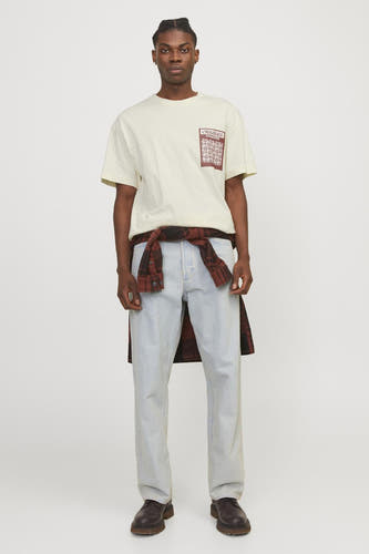 T-shirt (korte mouwen) Geel - ORIGINALS BY JACK & JONES