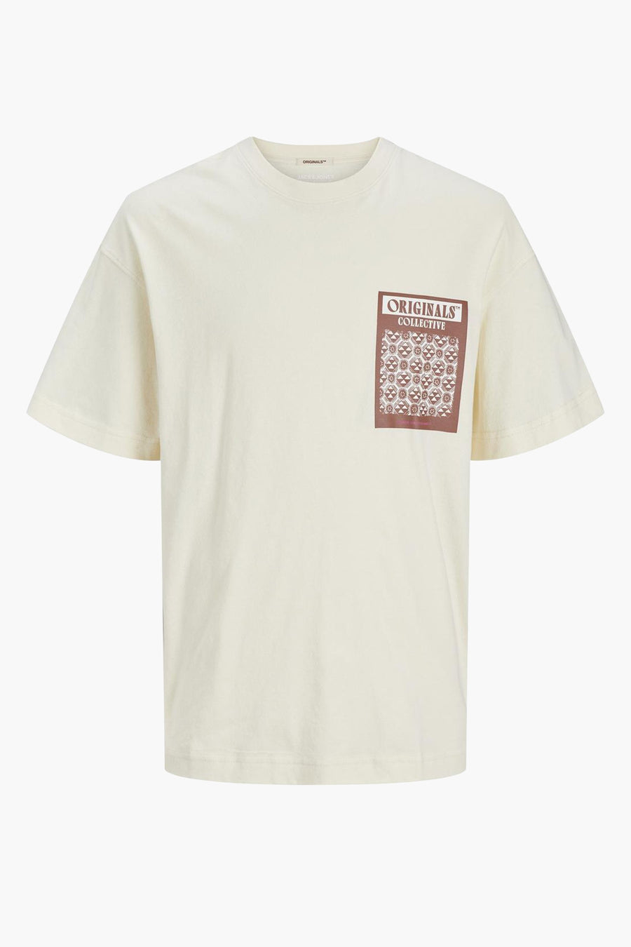 T-shirt (korte mouwen) Geel - ORIGINALS BY JACK & JONES