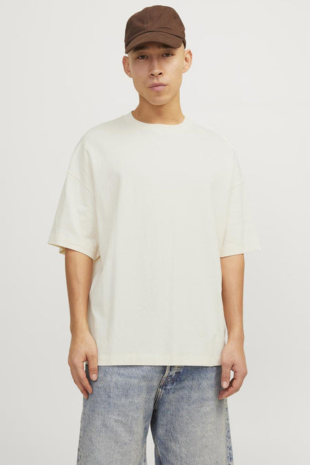 T-shirt (korte mouwen) Ecru - ORIGINALS BY JACK & JONES