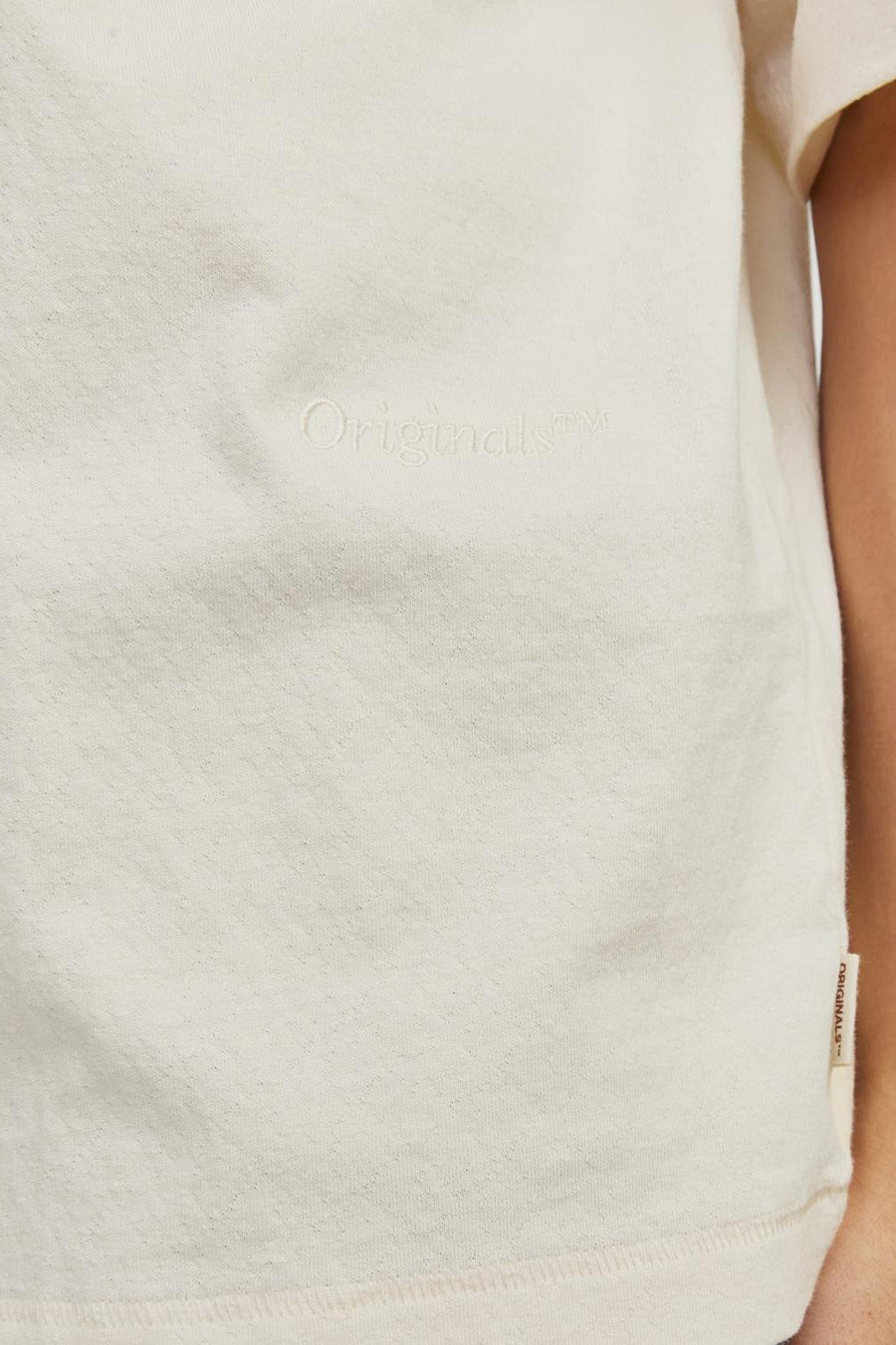 T-shirt (korte mouwen) Ecru - ORIGINALS BY JACK & JONES