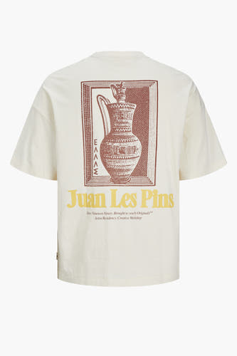 T-shirt (korte mouwen) Ecru - ORIGINALS BY JACK & JONES