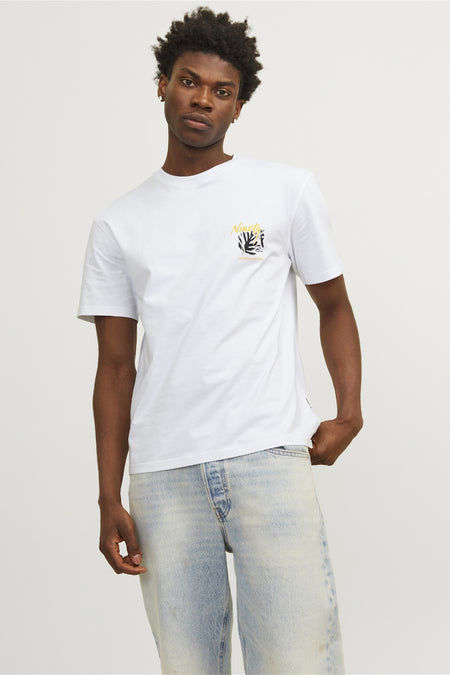 T-shirt (korte mouwen) Wit - ORIGINALS BY JACK & JONES