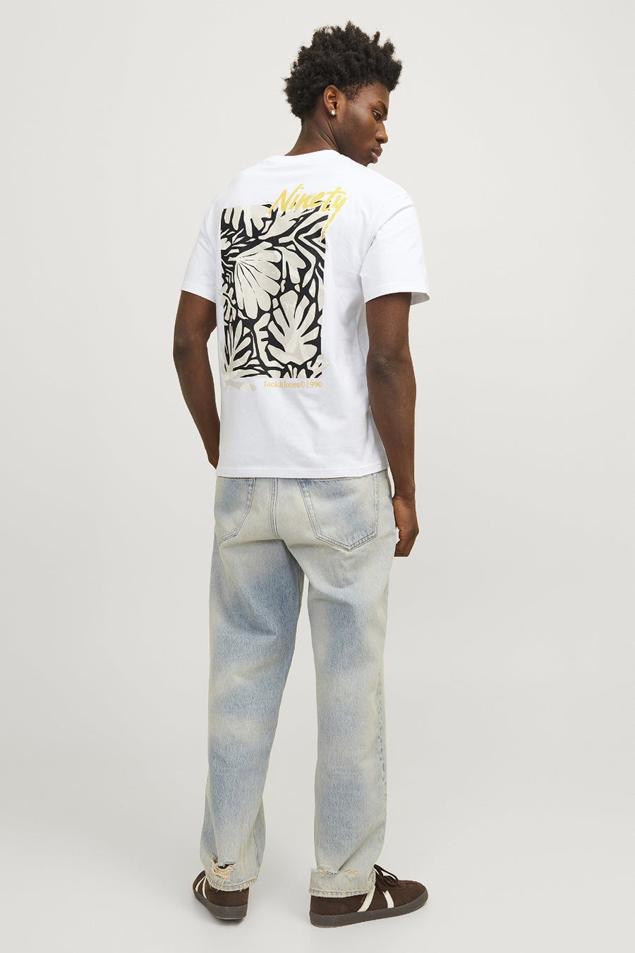 T-shirt (korte mouwen) Wit - ORIGINALS BY JACK & JONES