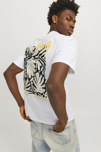 T-shirt (korte mouwen) Wit - ORIGINALS BY JACK & JONES