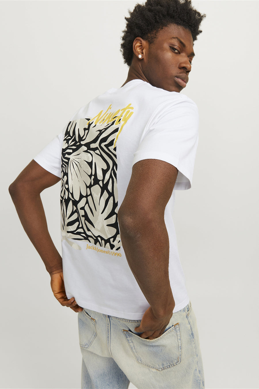 T-shirt (korte mouwen) Wit - ORIGINALS BY JACK & JONES