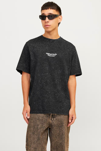 T-shirt (korte mouwen) Zwart - ORIGINALS BY JACK & JONES