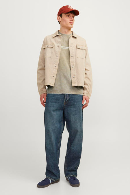 T-shirt (korte mouwen) Groen - ORIGINALS BY JACK & JONES