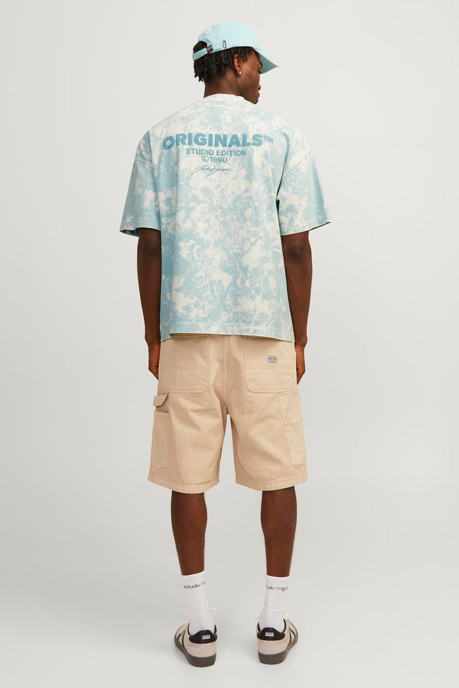 T-shirt (korte mouwen) Blauw - ORIGINALS BY JACK & JONES