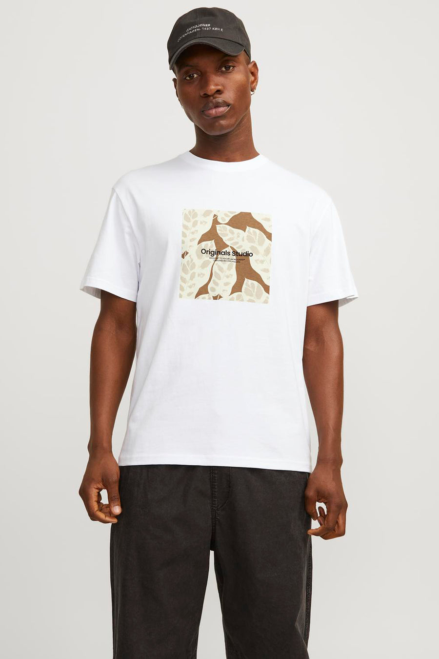 T-shirt (korte mouwen) Wit - ORIGINALS BY JACK & JONES