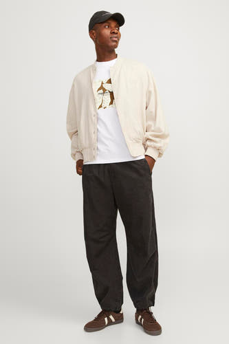 T-shirt (korte mouwen) Wit - ORIGINALS BY JACK & JONES