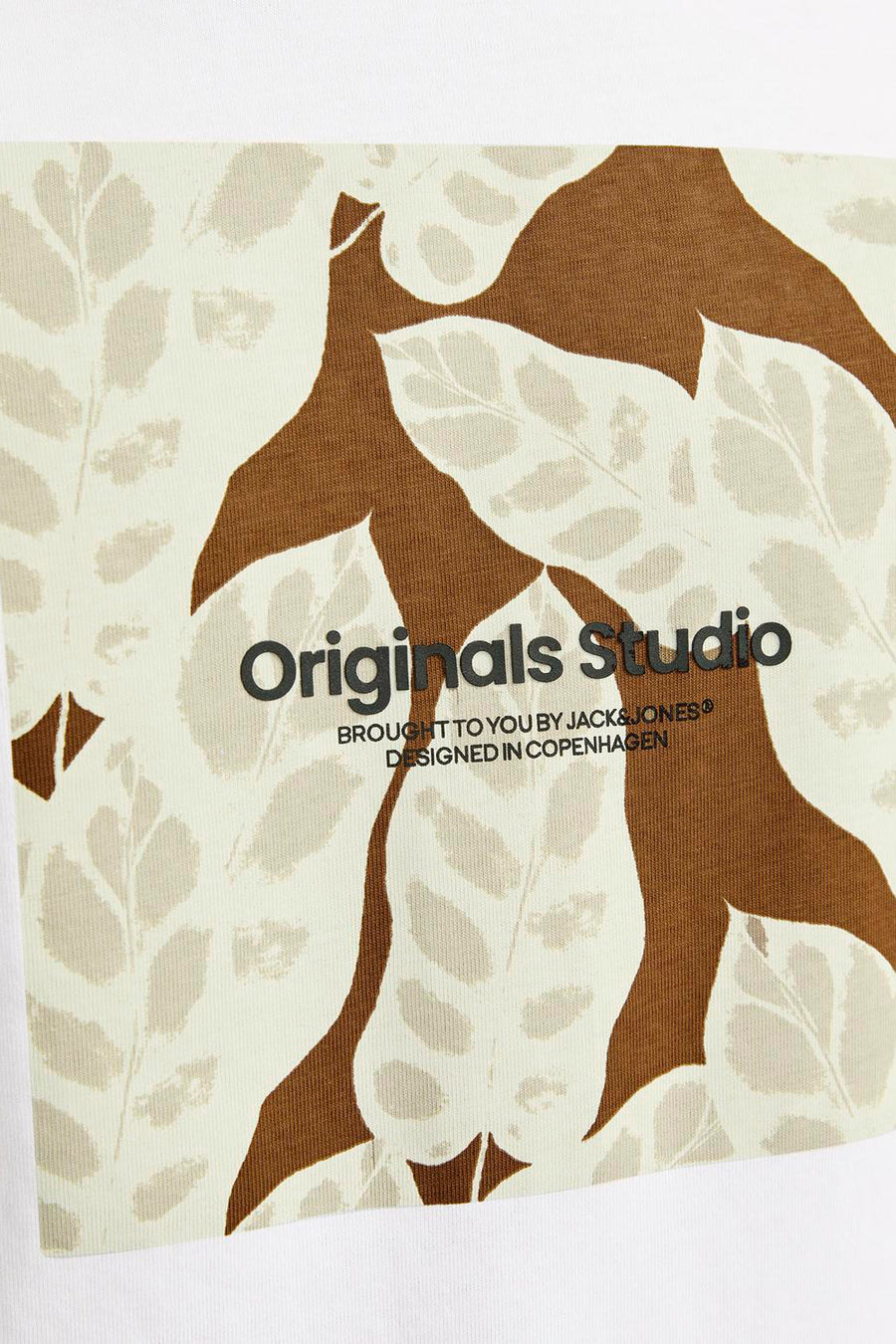 T-shirt (korte mouwen) Wit - ORIGINALS BY JACK & JONES