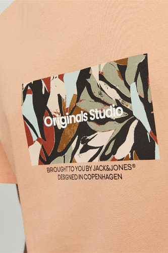 T-shirt (korte mouwen) Oranje - ORIGINALS BY JACK & JONES