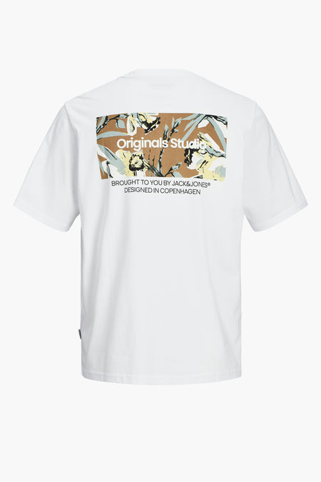 T-shirt (korte mouwen) Wit - ORIGINALS BY JACK & JONES