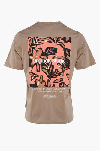 T-shirt (korte mouwen) Beige - ORIGINALS BY JACK & JONES