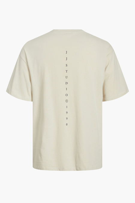 T-shirt (korte mouwen) Ecru - ORIGINALS BY JACK & JONES