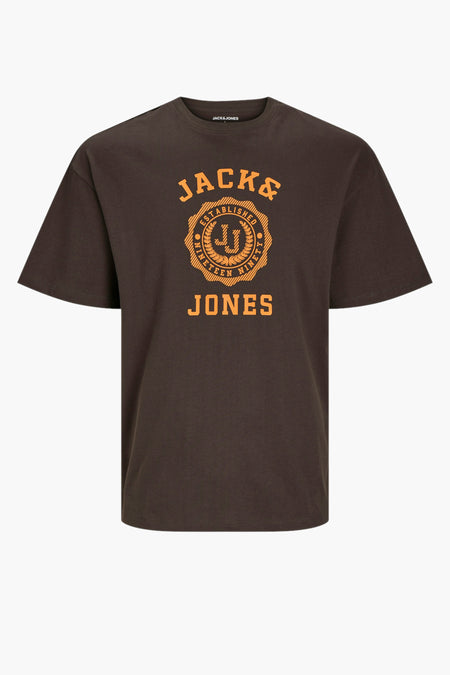 T-shirt (korte mouwen) Bruin - PREMIUM BLUE by JACK & JONES