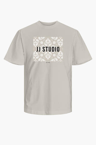T-shirt (korte mouwen) Beige - ORIGINALS BY JACK & JONES