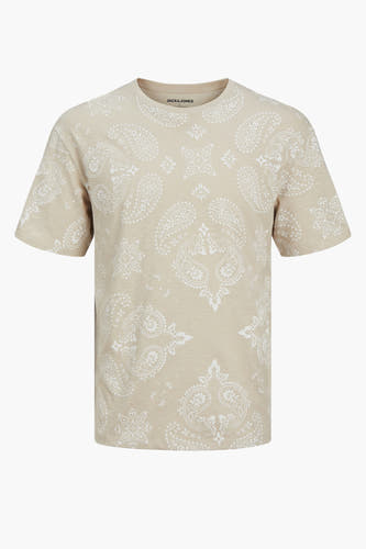 T-shirt (korte mouwen) Ecru - ORIGINALS BY JACK & JONES