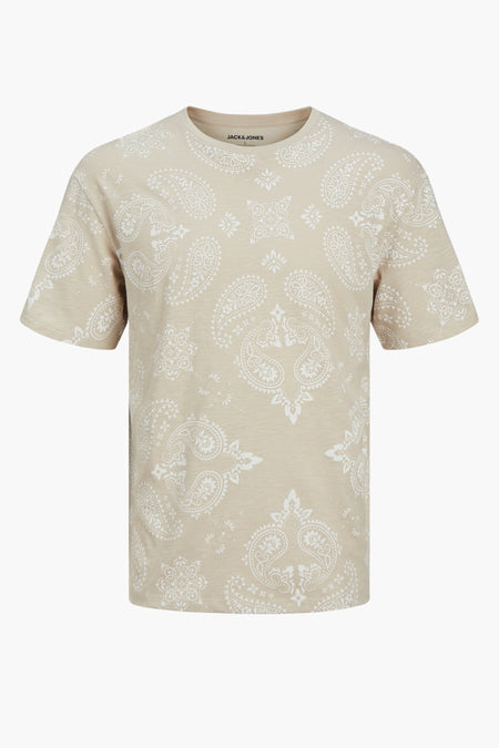 T-shirt (korte mouwen) Ecru - ORIGINALS BY JACK & JONES