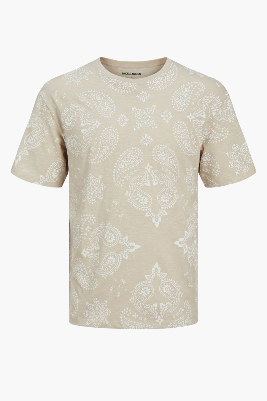T-shirt (korte mouwen) Ecru - ORIGINALS BY JACK & JONES
