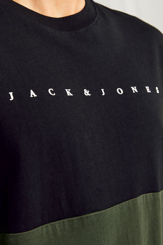 T-shirt (korte mouwen) Zwart - ORIGINALS BY JACK & JONES