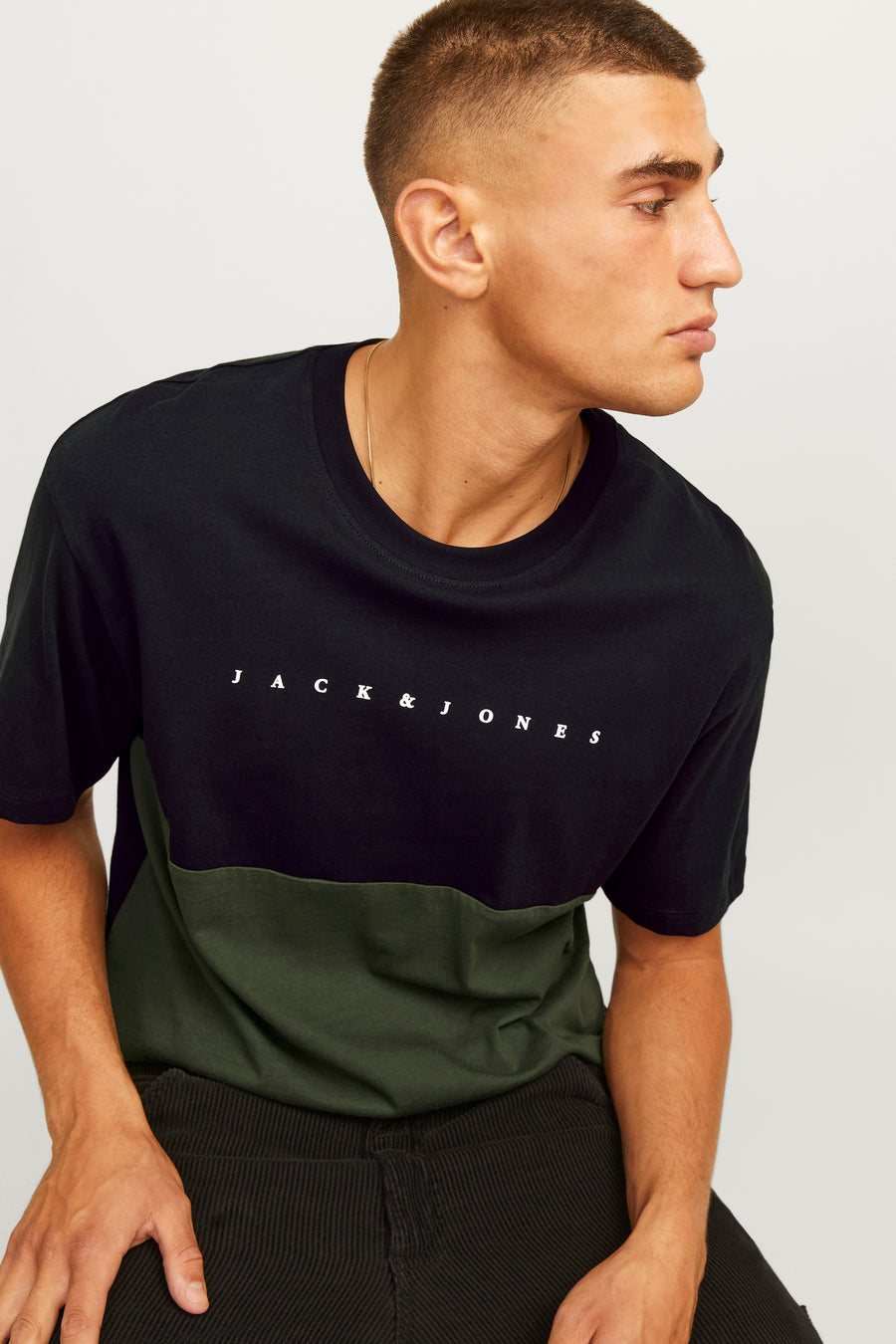 T-shirt (korte mouwen) Zwart - ORIGINALS BY JACK & JONES