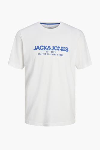 T-shirt (korte mouwen) Wit - ORIGINALS BY JACK & JONES