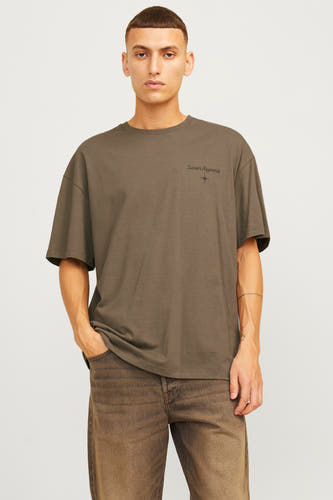T-shirt (korte mouwen) Bruin - ORIGINALS BY JACK & JONES