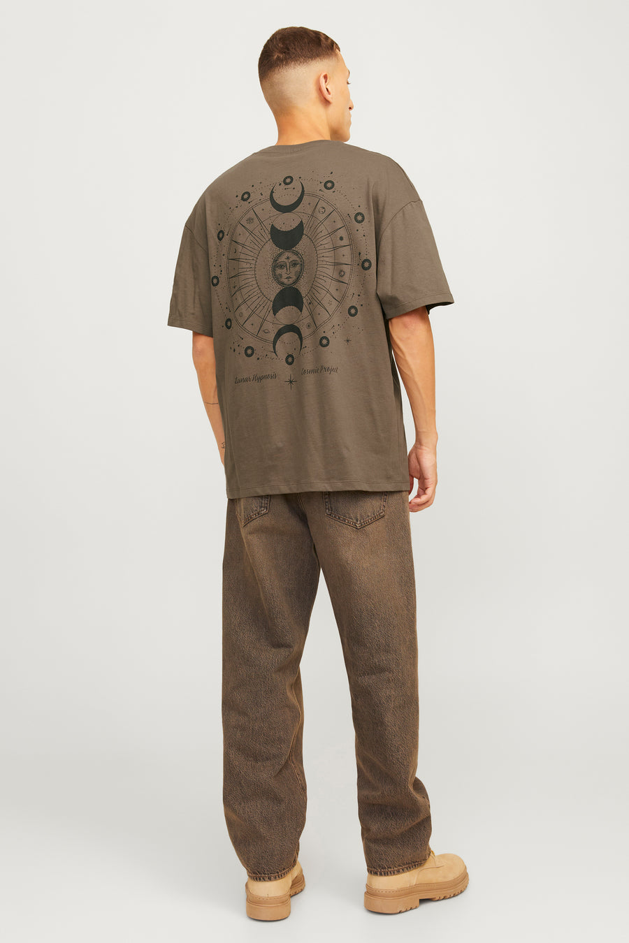 T-shirt (korte mouwen) Bruin - ORIGINALS BY JACK & JONES