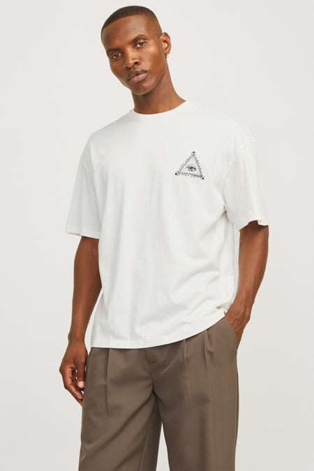 T-shirt (korte mouwen) Wit - ORIGINALS BY JACK & JONES