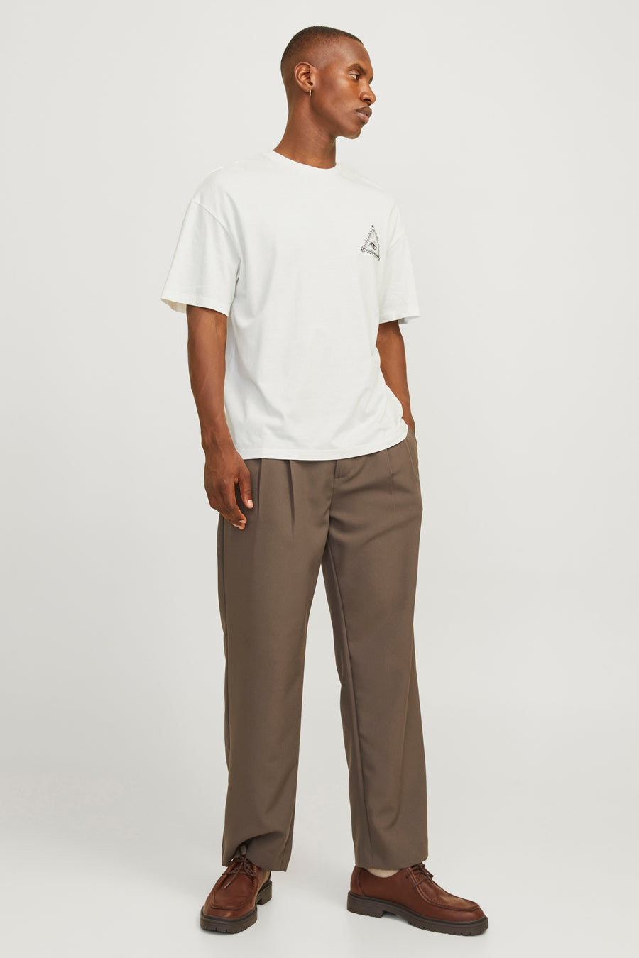 T-shirt (korte mouwen) Wit - ORIGINALS BY JACK & JONES