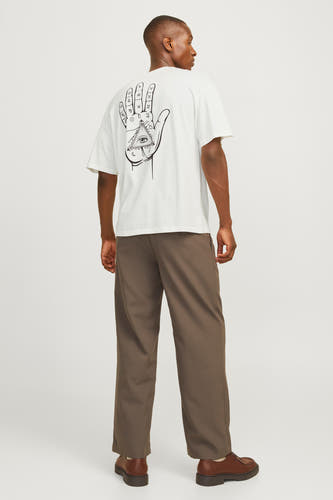 T-shirt (korte mouwen) Wit - ORIGINALS BY JACK & JONES