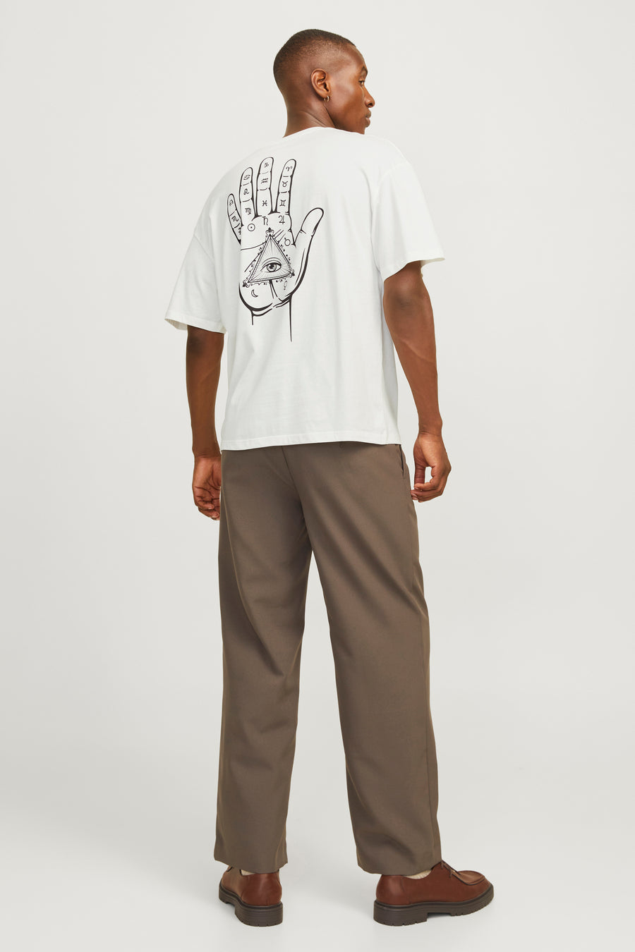 T-shirt (korte mouwen) Wit - ORIGINALS BY JACK & JONES