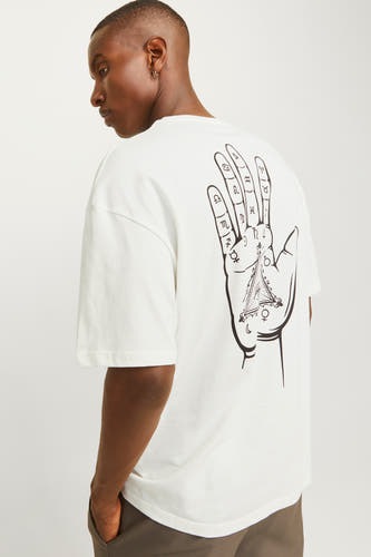 T-shirt (korte mouwen) Wit - ORIGINALS BY JACK & JONES
