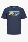 T-shirt (korte mouwen) Blauw - CORE BY JACK & JONES