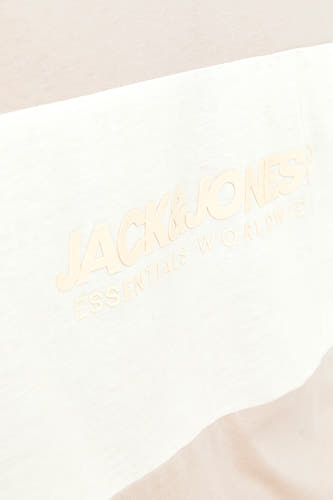 T-shirt (korte mouwen) Beige - CORE BY JACK & JONES