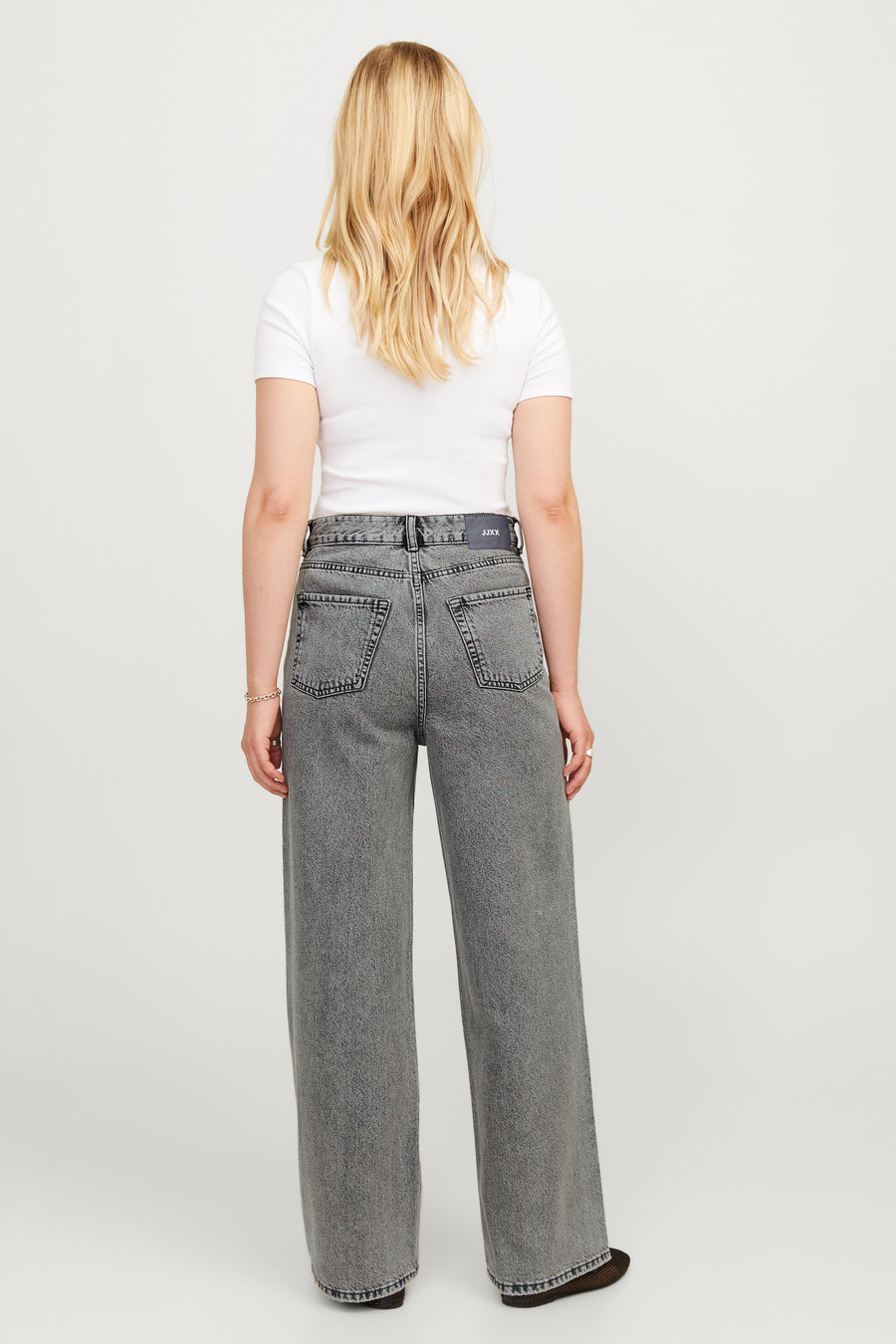 Jeans wide Mid grey denim - JJXX