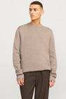 Trui met ronde hals Beige - PREMIUM by JACK & JONES