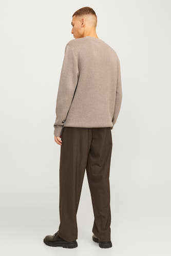 Trui met ronde hals Beige - PREMIUM by JACK & JONES