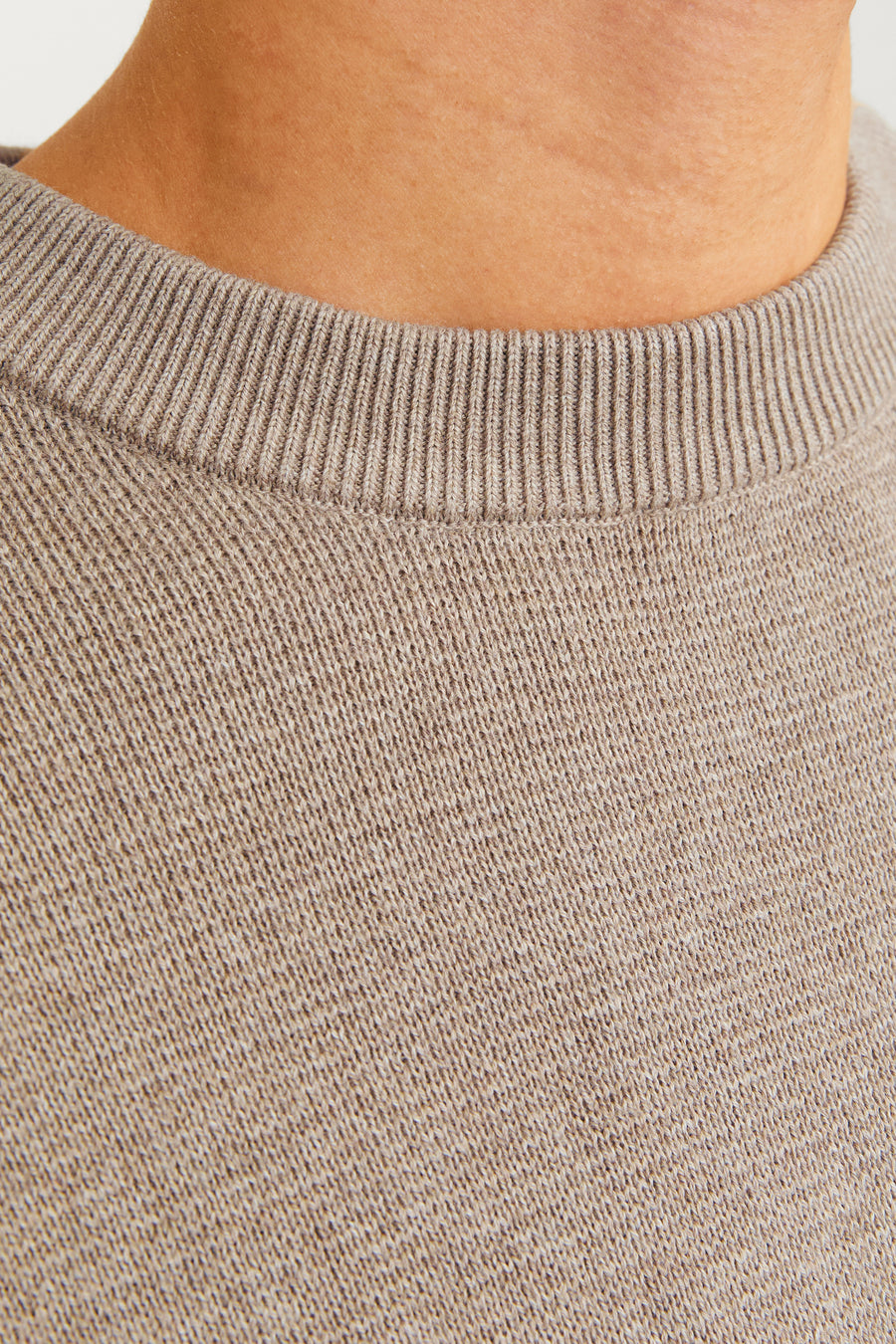 Trui met ronde hals Beige - PREMIUM by JACK & JONES