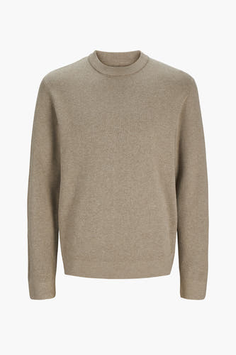 Trui met ronde hals Beige - PREMIUM by JACK & JONES