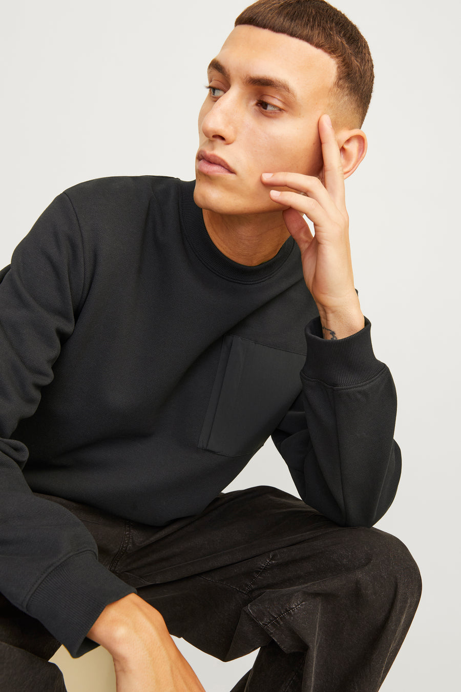 Sweater met ronde hals Zwart - CORE BY JACK & JONES