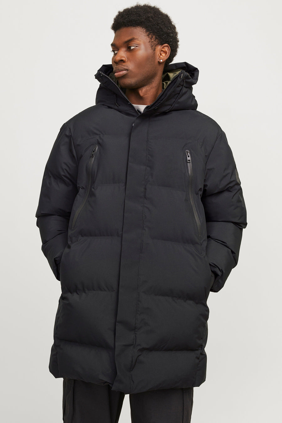 Jas (lang) Zwart - CORE BY JACK & JONES