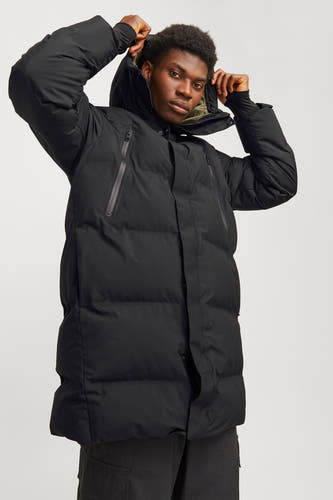 Jas (lang) Zwart - CORE BY JACK & JONES