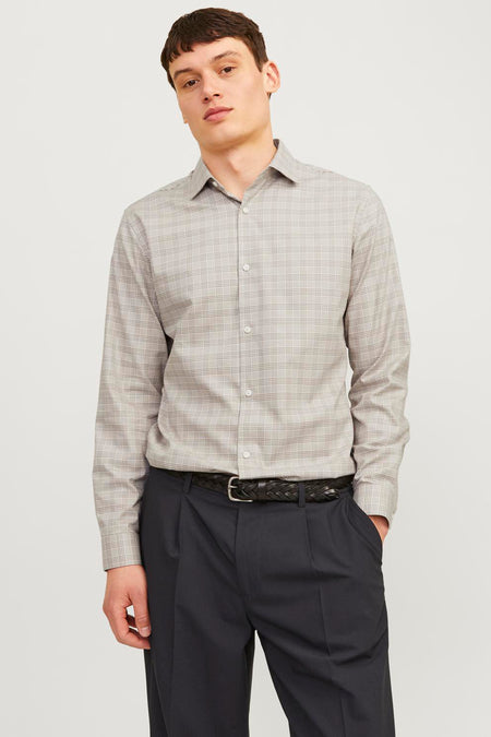 Hemd (lange mouwen) Beige - PREMIUM by JACK & JONES