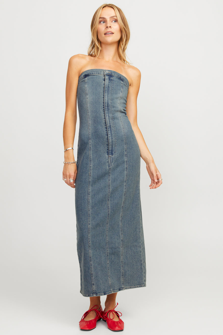 Kleedjes zonder mouwen Mid blue denim - JJXX