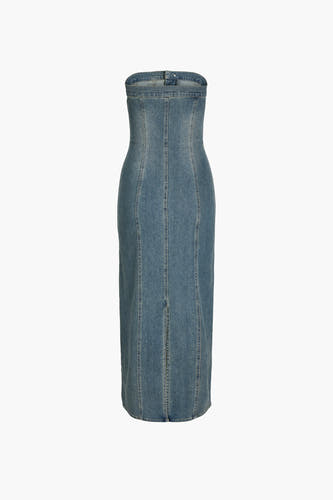 Kleedjes zonder mouwen Mid blue denim - JJXX